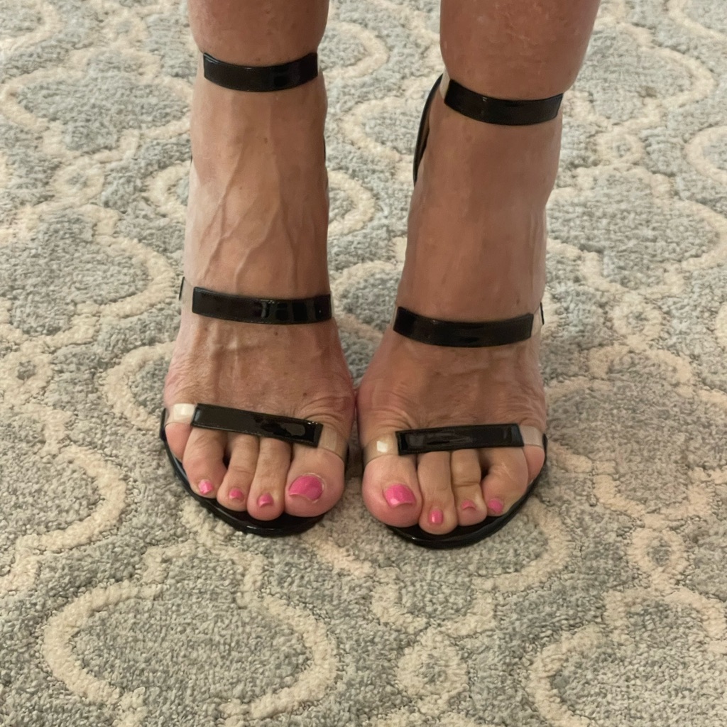 Black Patent Strappy Heels